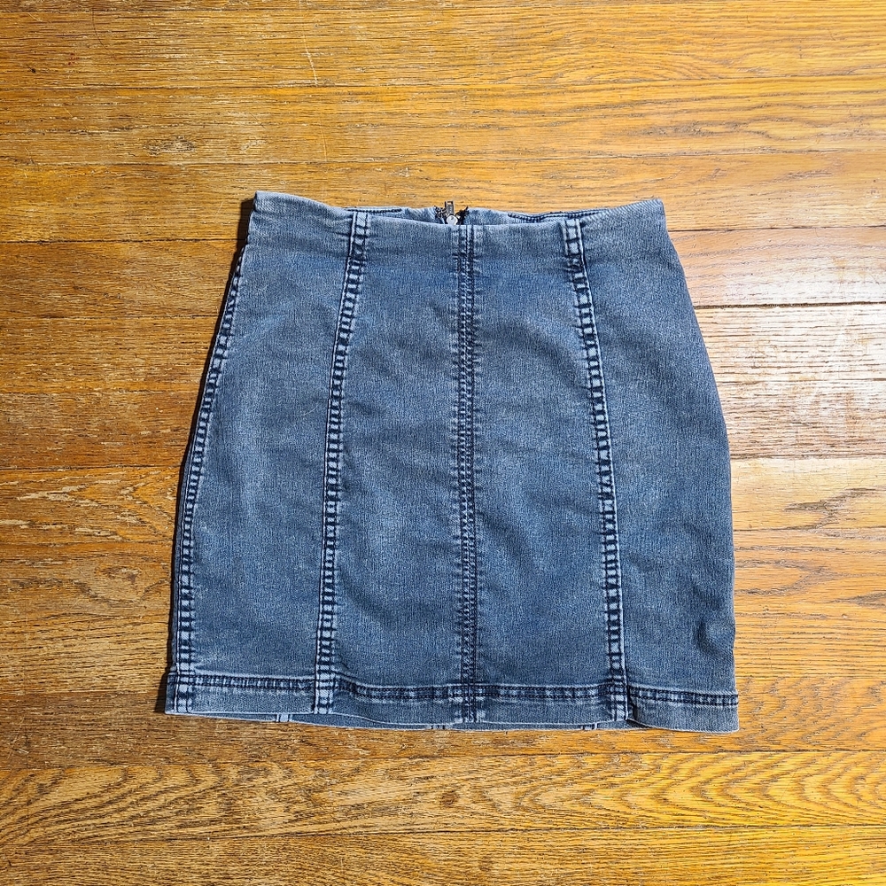 Free People Denim Mini Skirt